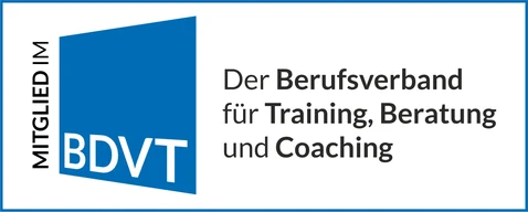 Mitglied im BDVT, dem Berufsverband für Training, Beratung und Coaching